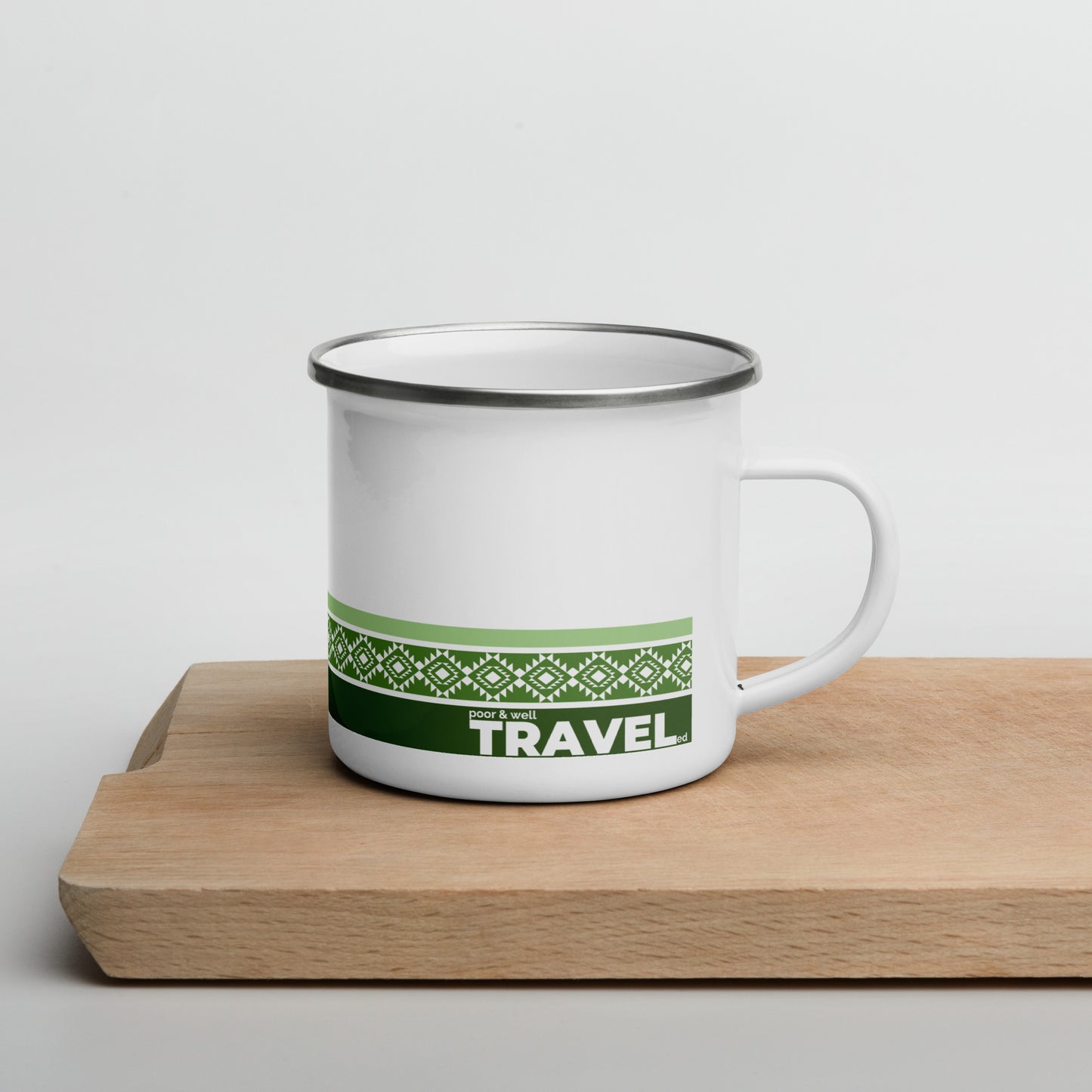 aztec emerald camping mug